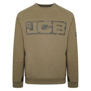 JCB CREW/OL Trade Olive Crew Sweatshirt | JCB Workwear