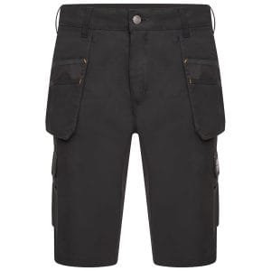 JCB D+27 Trade Black Hybrid Stretch Shorts | JCB Workwear