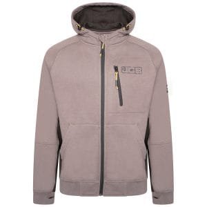 JCB DK9S Trade Grey Zip Thru Hoodie