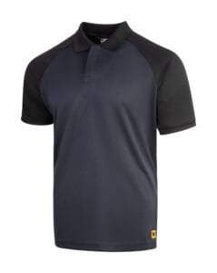 JCB Workwear Classic Collar Polo Shirt Navy/Black – 180gsm Polyester
