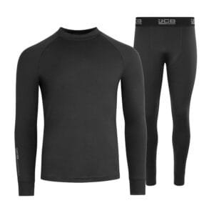 JCB Workwear Base Layer Set Black – 220g Performance Thermal Set