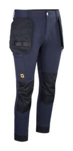 JCB Workwear Men’s Stretch Holster Pocket Trousers Navy – Heavy Duty
