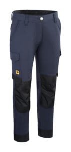 JCB Workwear Women’s 4-Way Stretch Trousers Navy – Heavy Duty Cargo Workwear